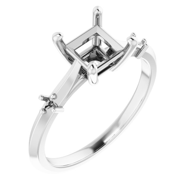 Accented Engagement Ring