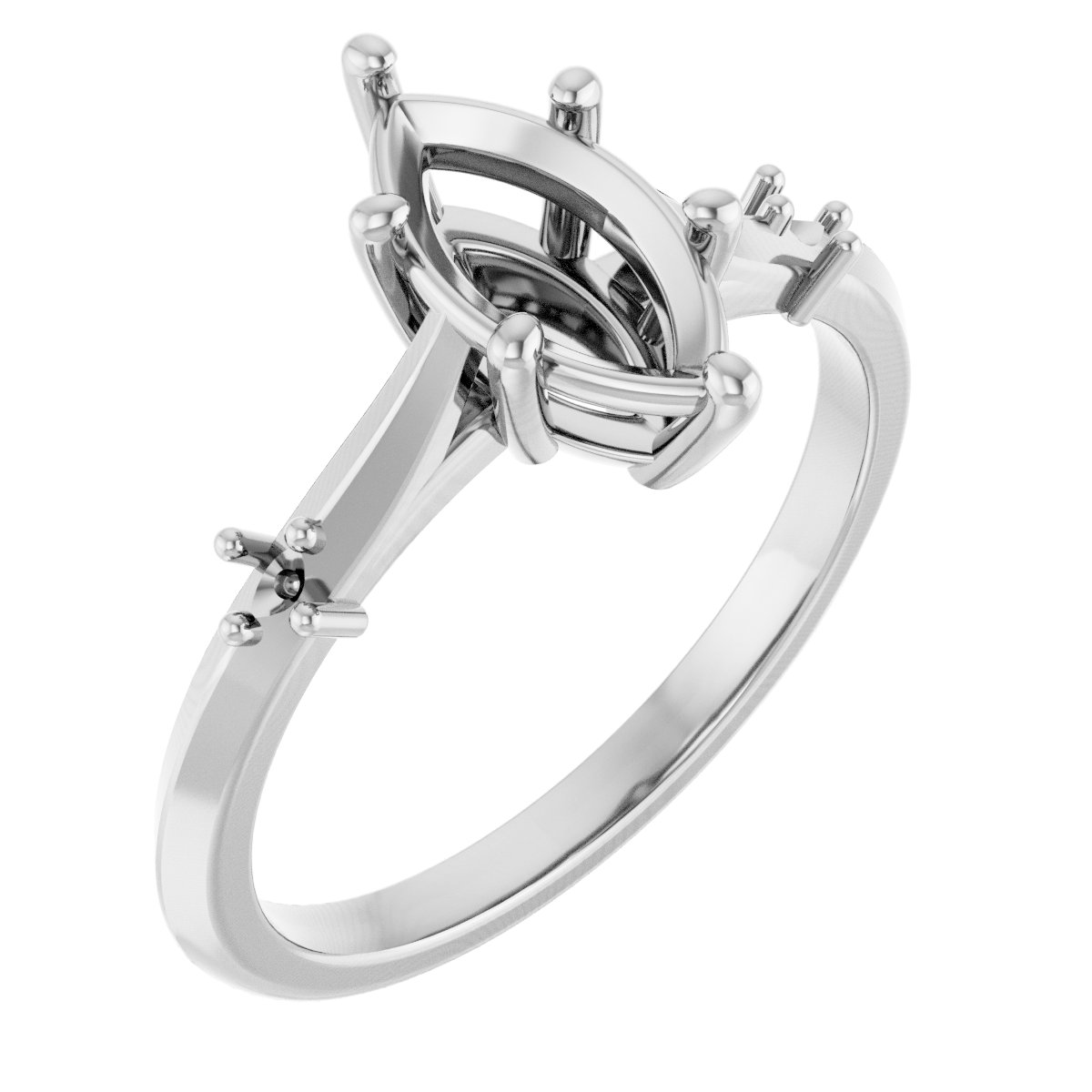 Accented Engagement Ring