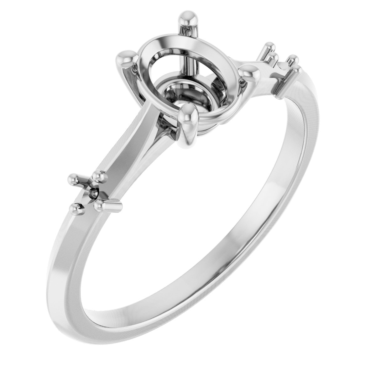 Accented Engagement Ring