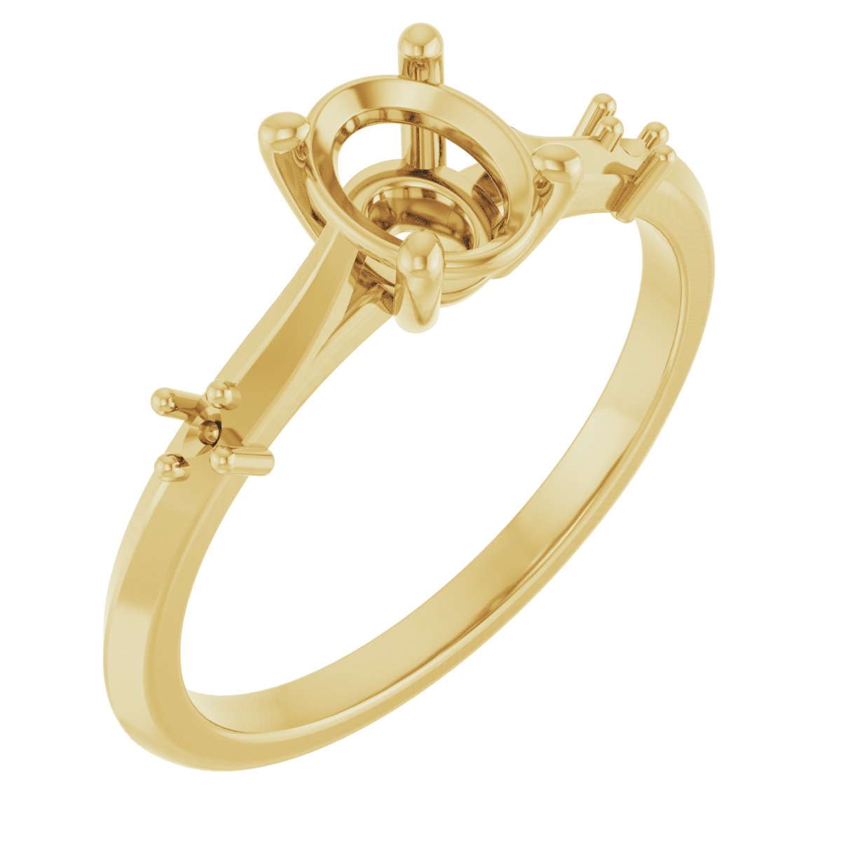 Accented Engagement Ring