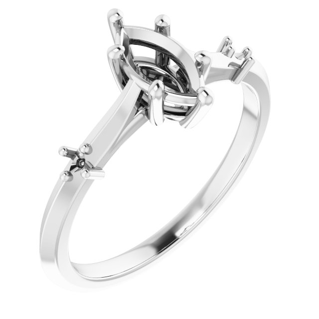 Accented Engagement Ring