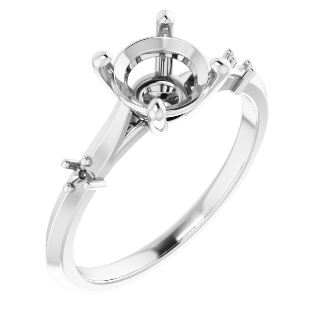 Accented Engagement Ring