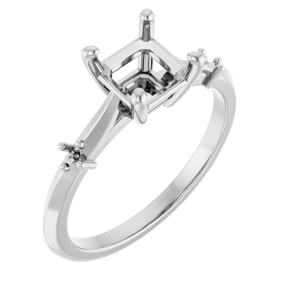 Accented Engagement Ring