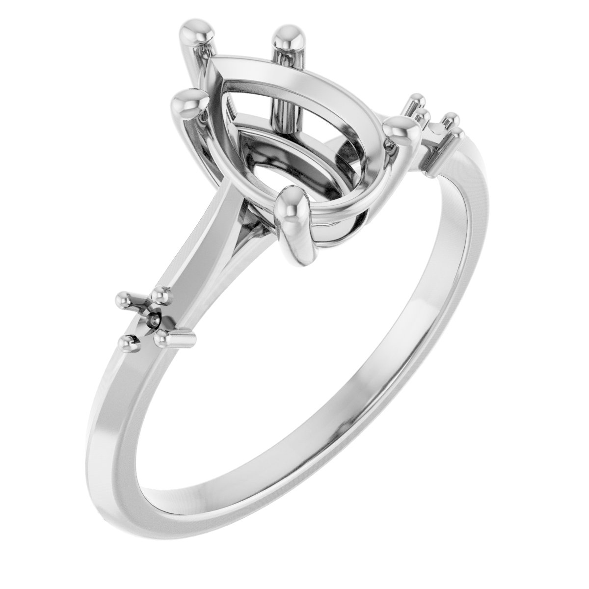 Accented Engagement Ring
