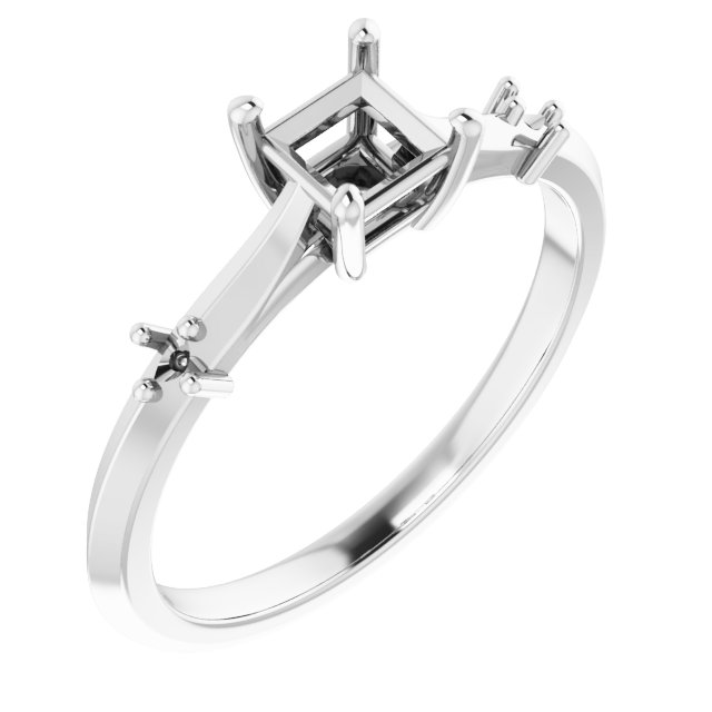 Accented Engagement Ring