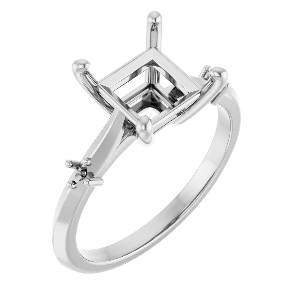 Accented Engagement Ring