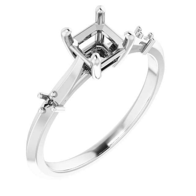 Accented Engagement Ring