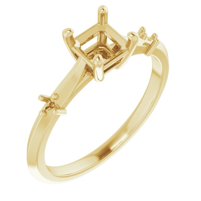 Accented Engagement Ring