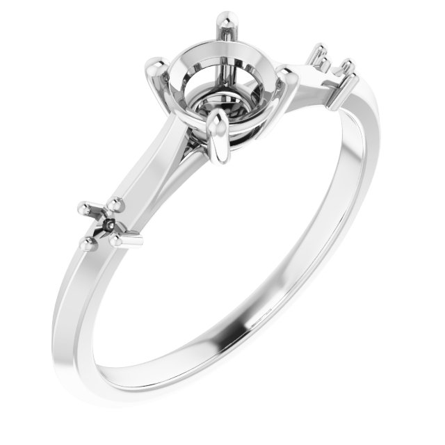 Accented Engagement Ring