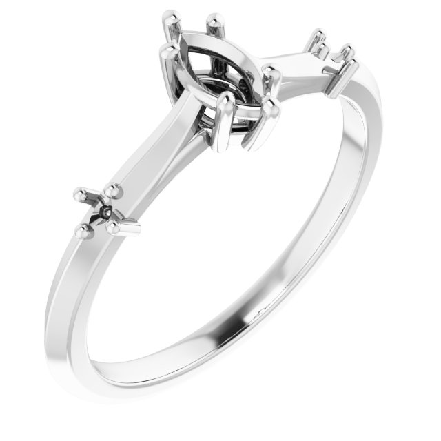 Accented Engagement Ring