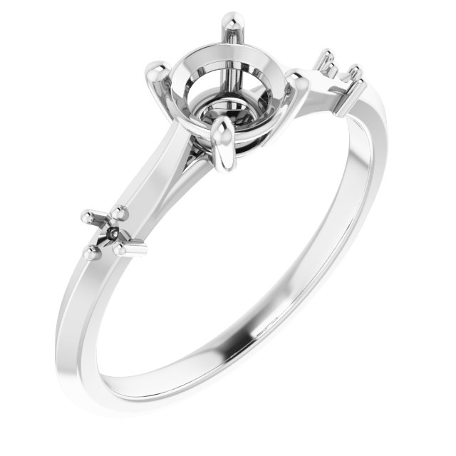 Accented Engagement Ring