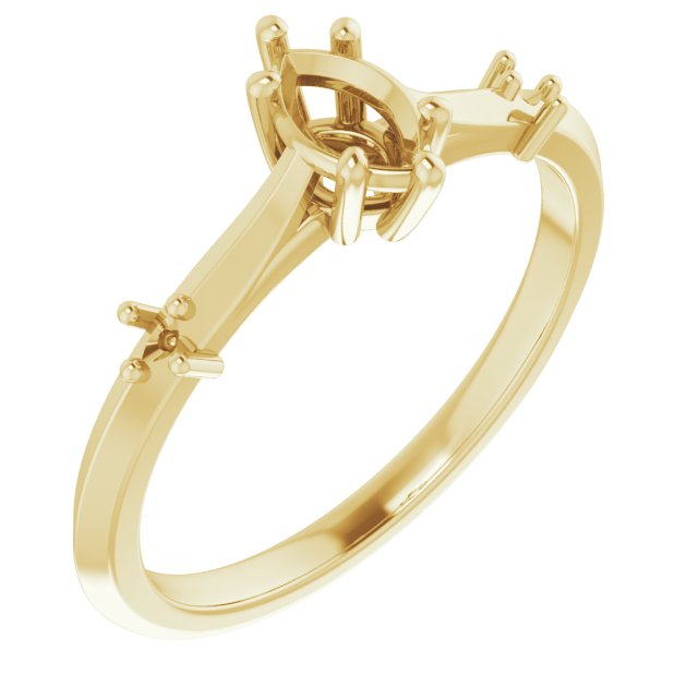 Accented Engagement Ring