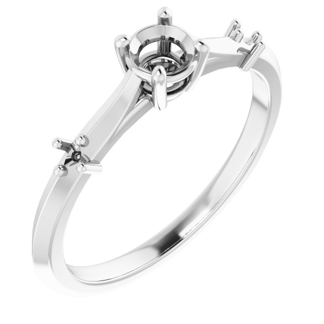 Accented Engagement Ring