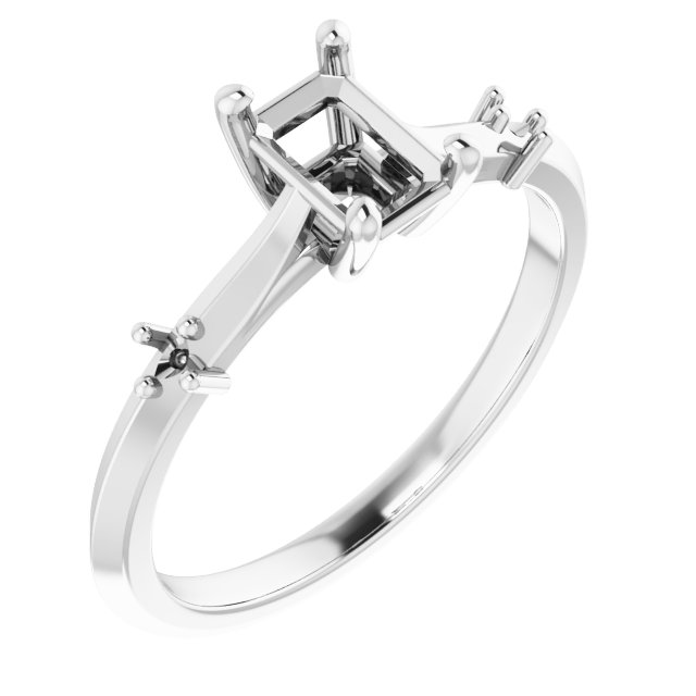 Accented Engagement Ring