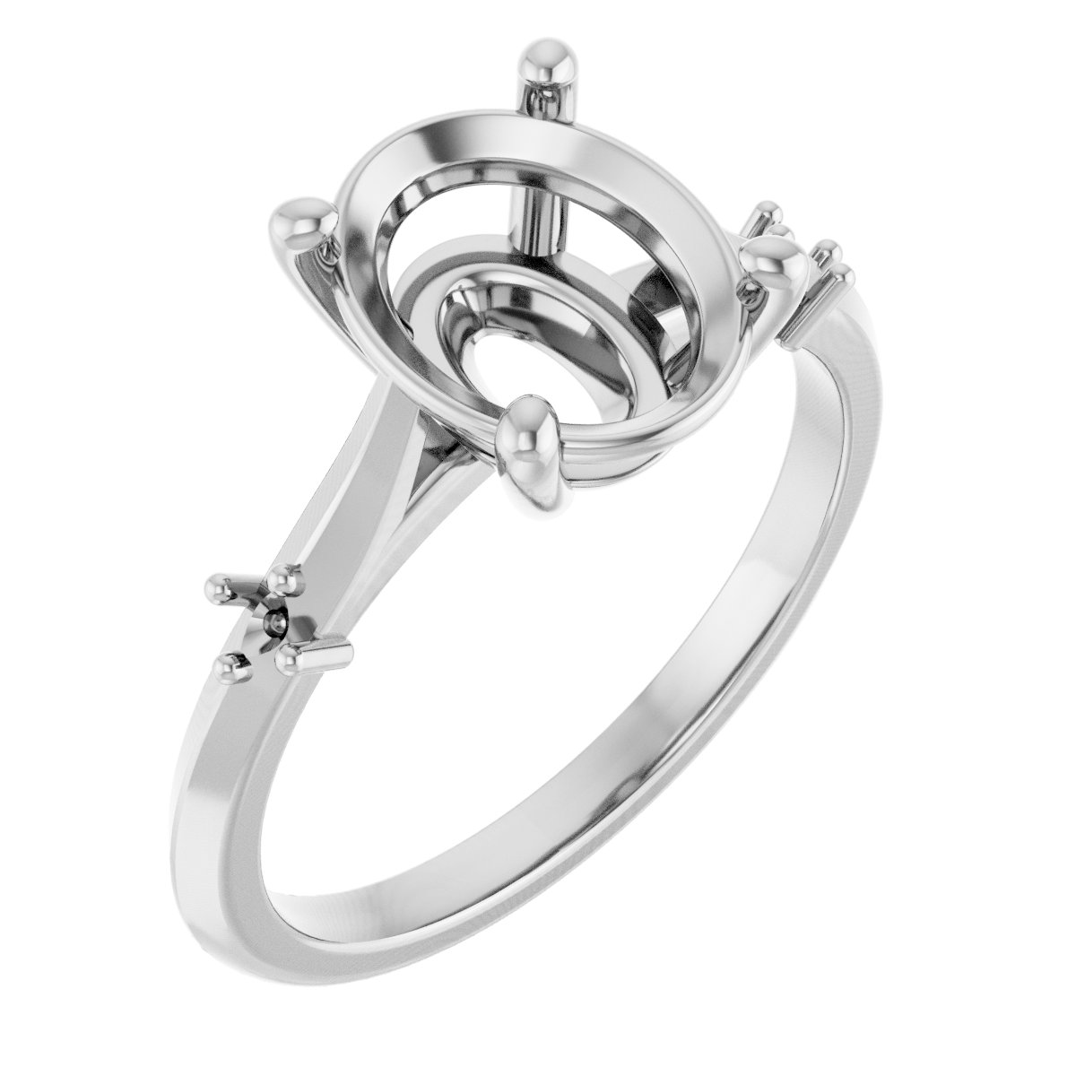 Accented Engagement Ring