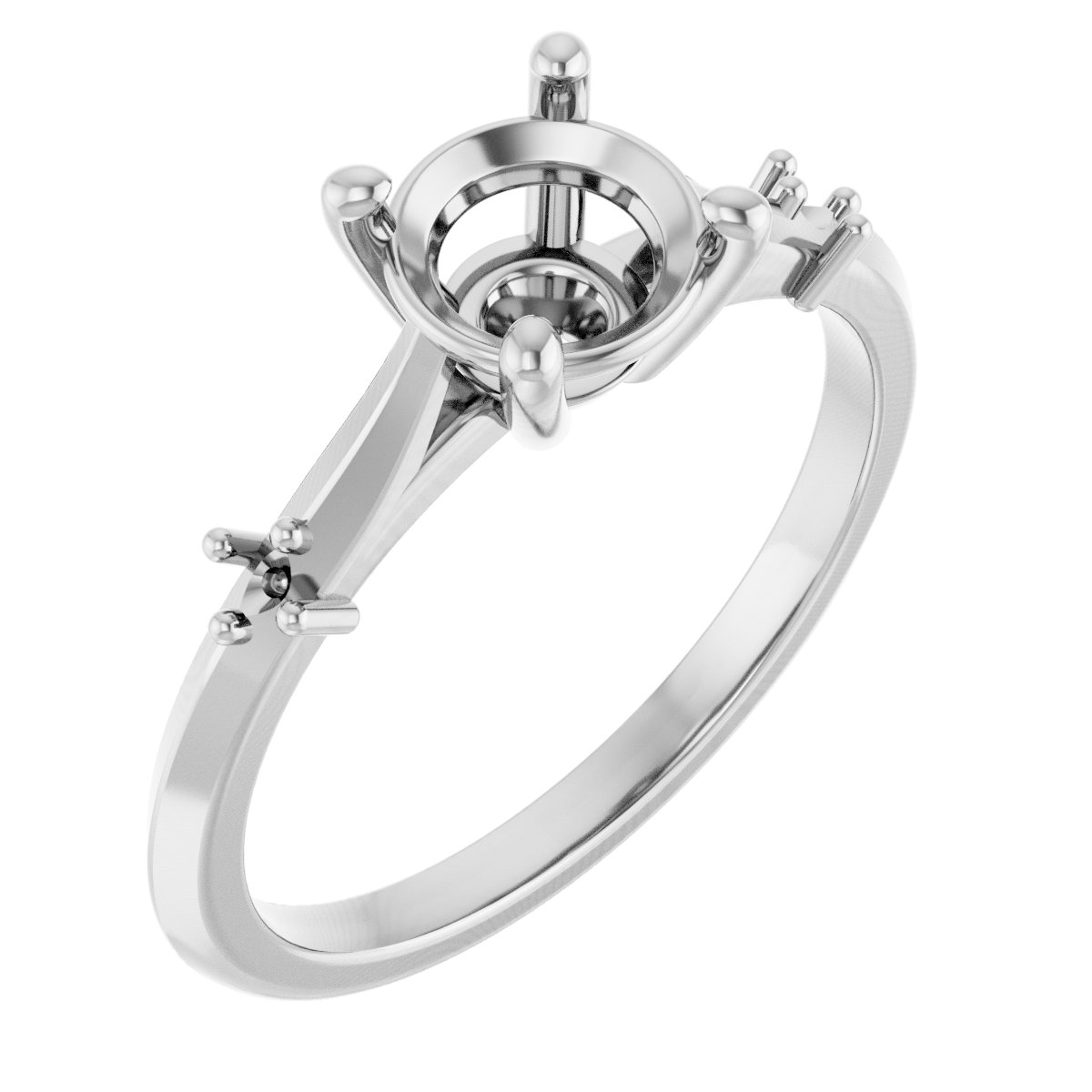Accented Engagement Ring