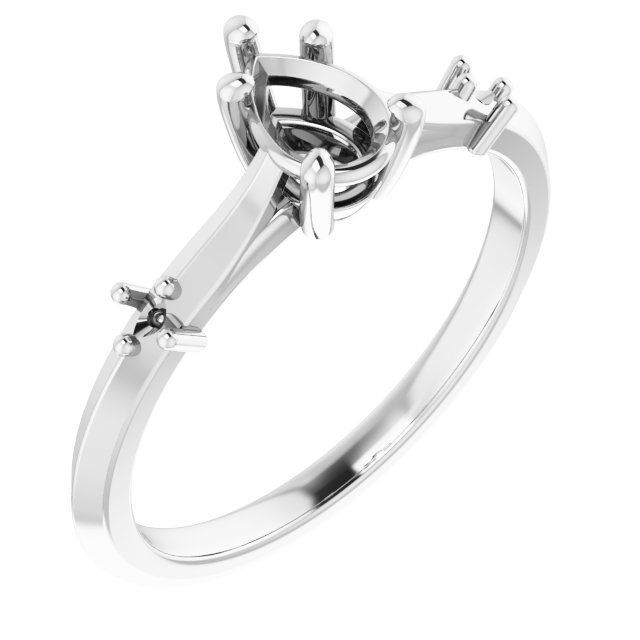 Accented Engagement Ring