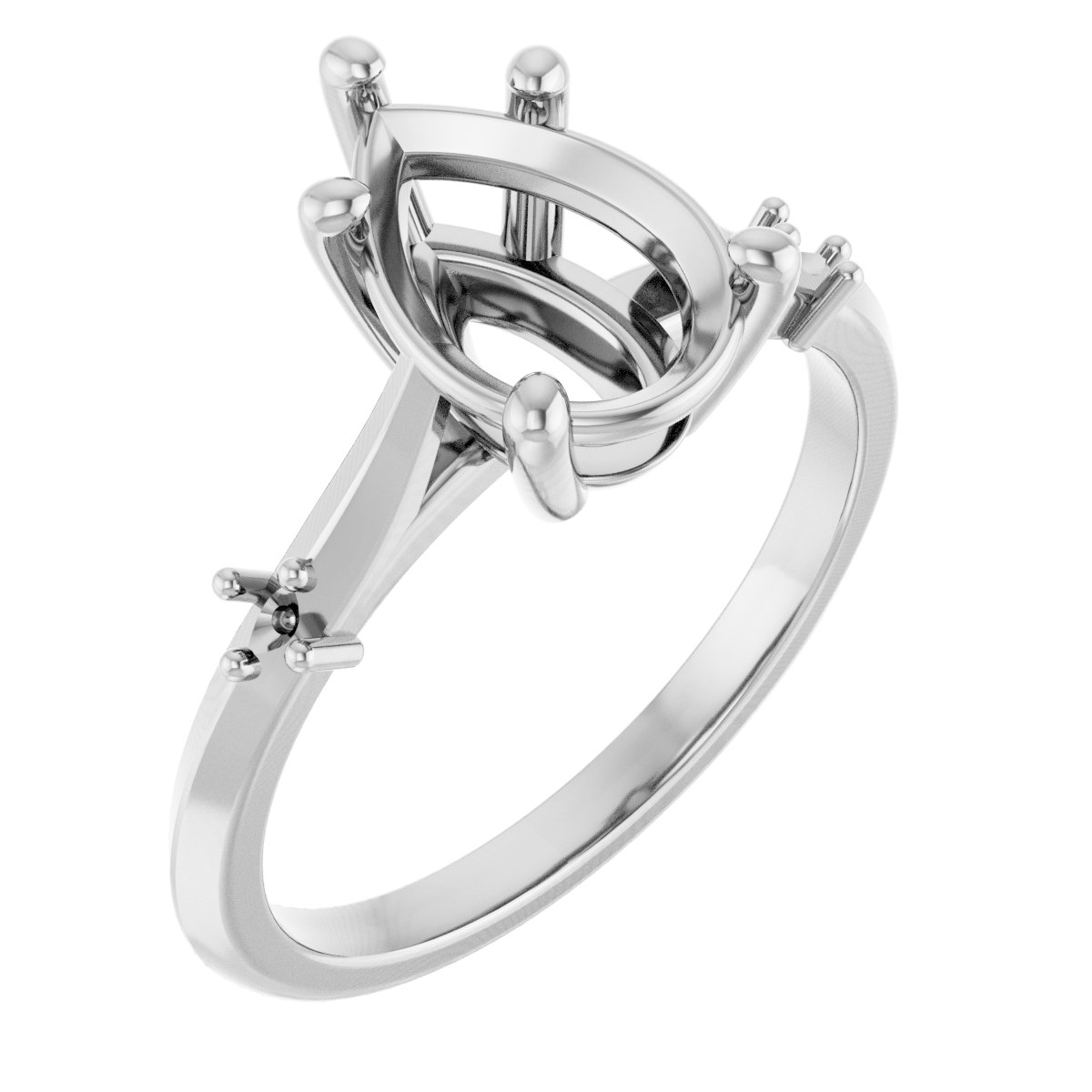 Accented Engagement Ring