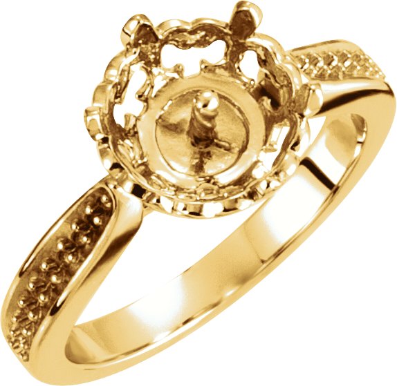 Fleur-de-lis Pearl Ring