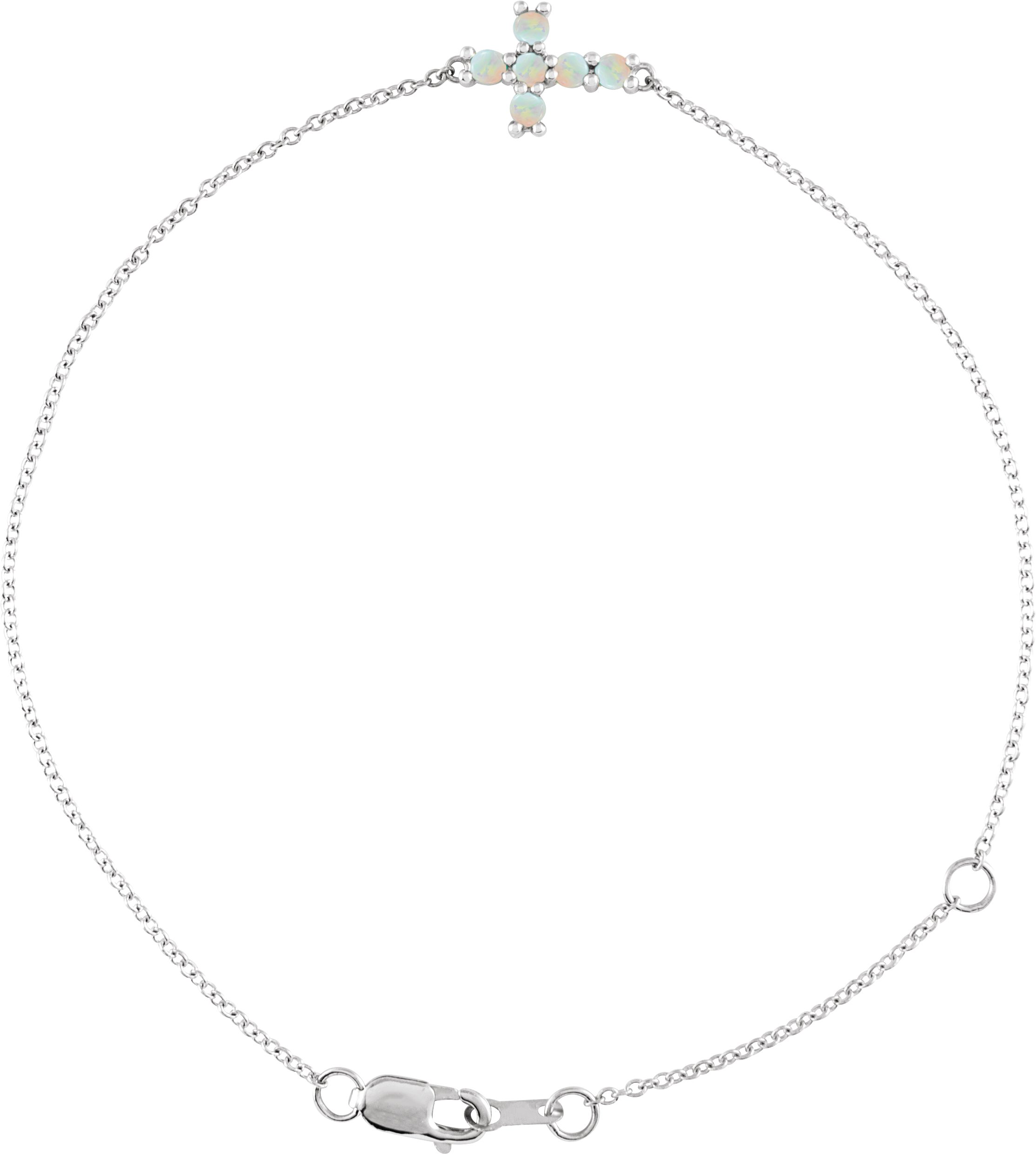 Sideways Cross Bracelet