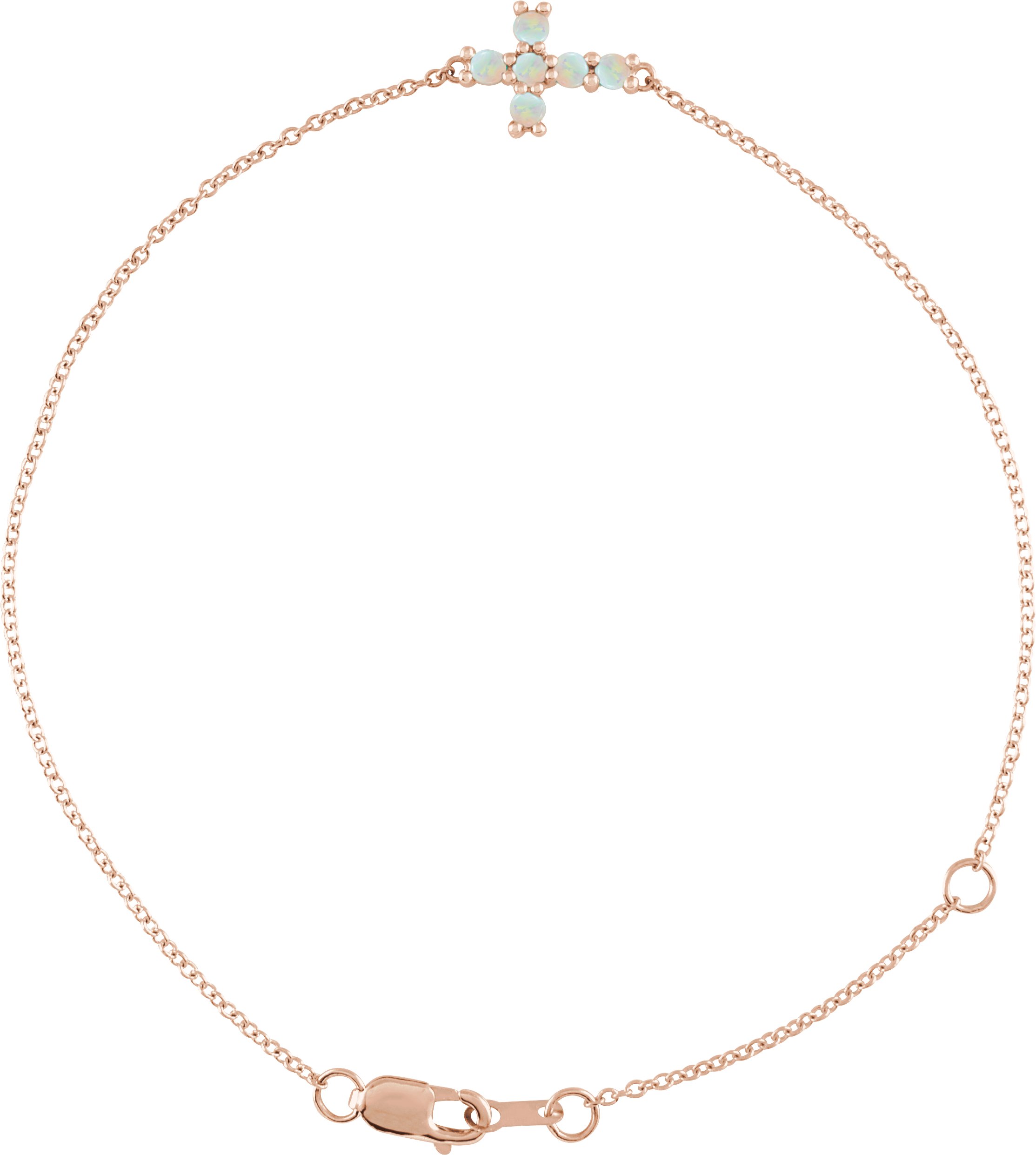 Sideways Cross Bracelet