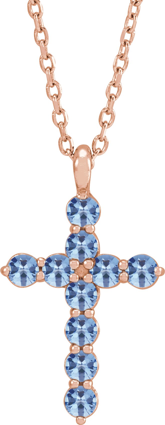 Accented Cross Necklace or Pendant
