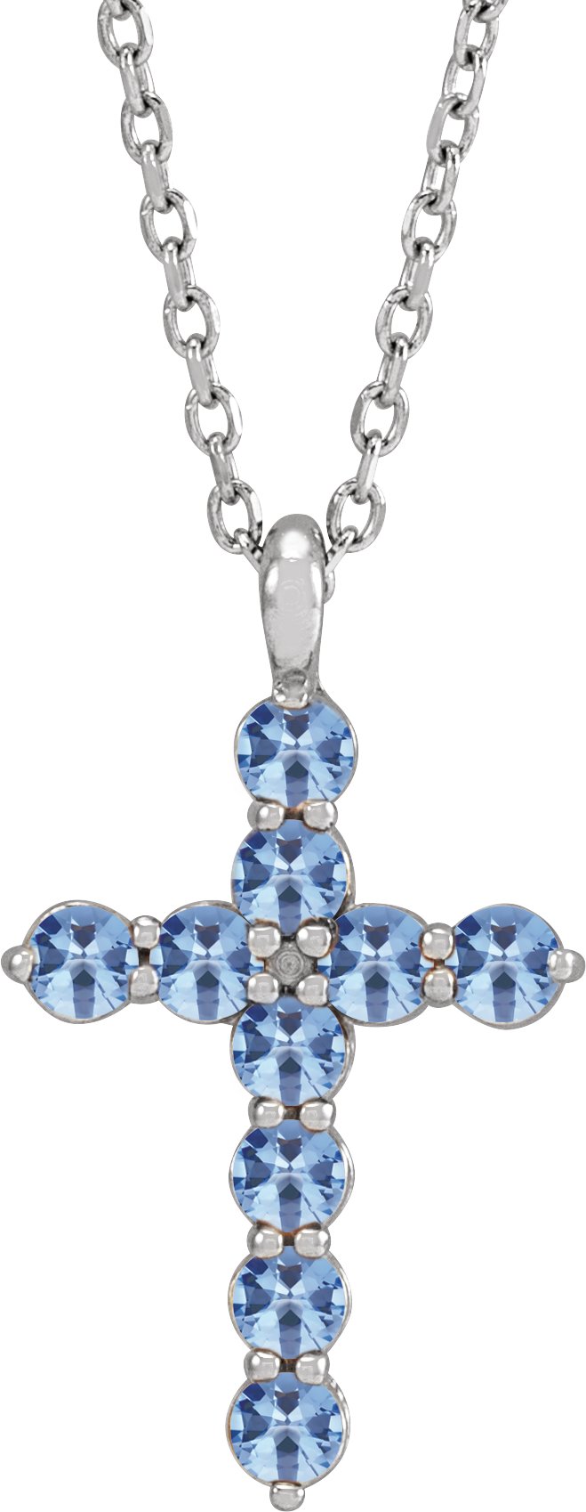 Accented Cross Necklace or Pendant