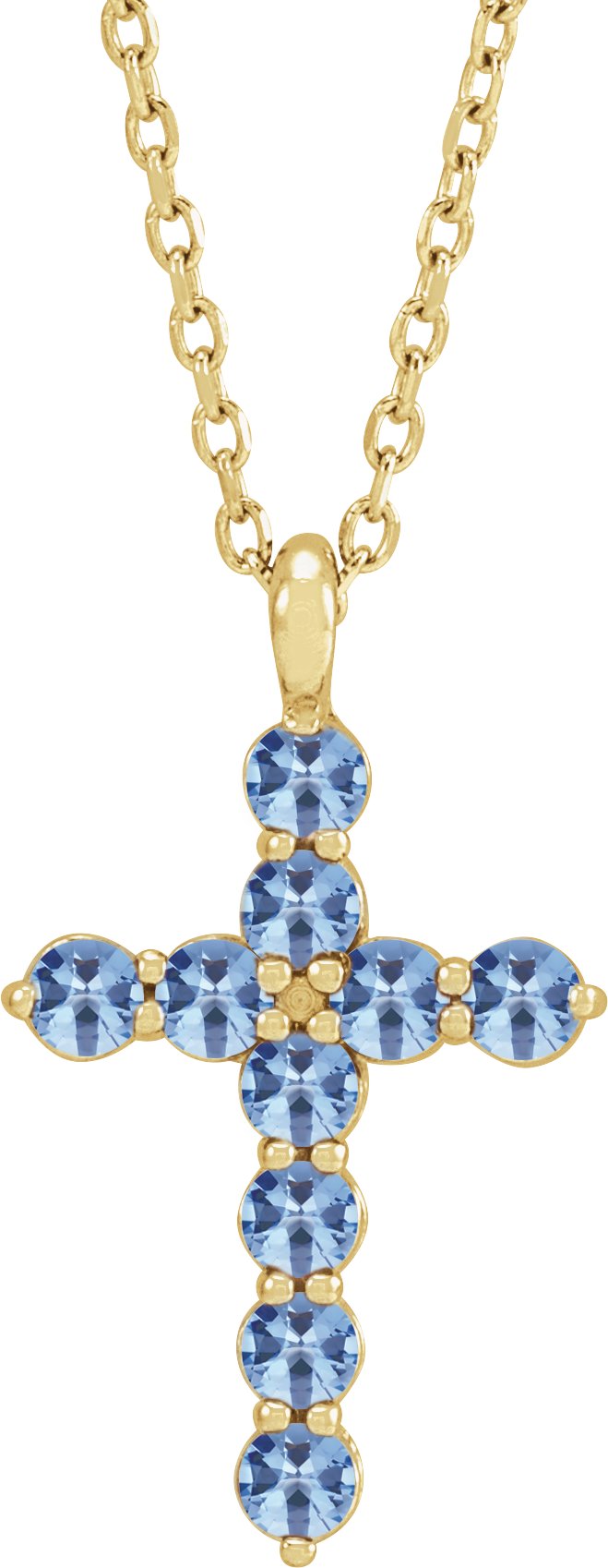 Accented Cross Necklace or Pendant