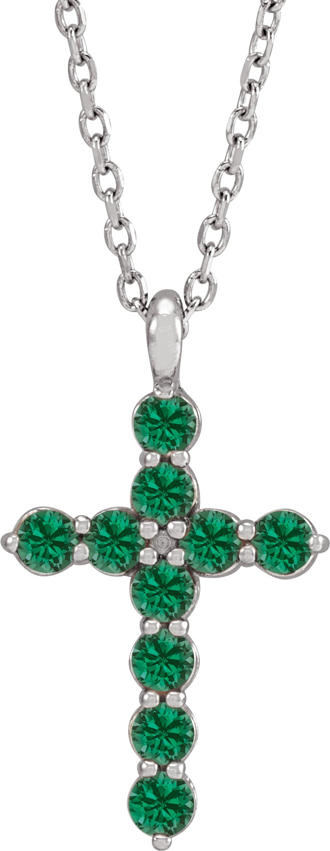Accented Cross Necklace or Pendant