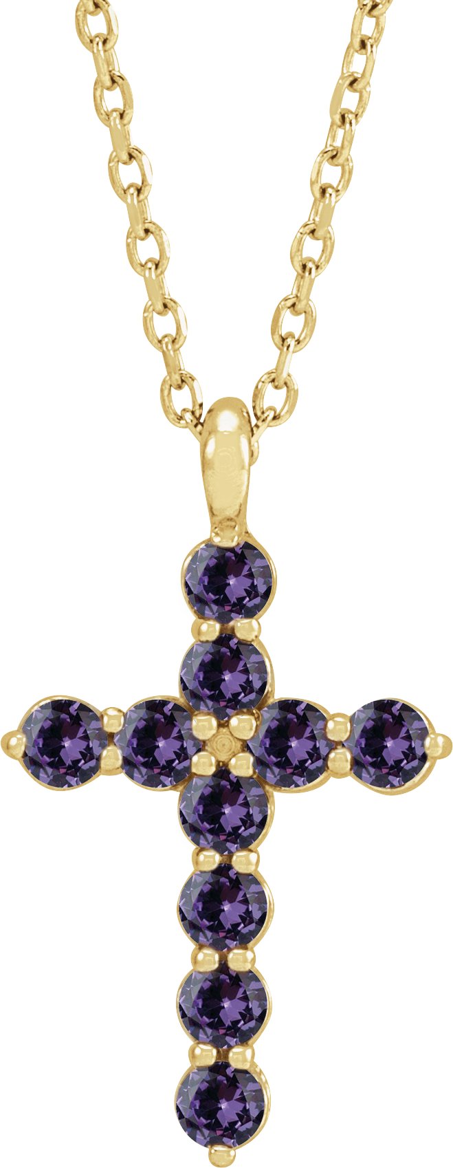 Accented Cross Necklace or Pendant