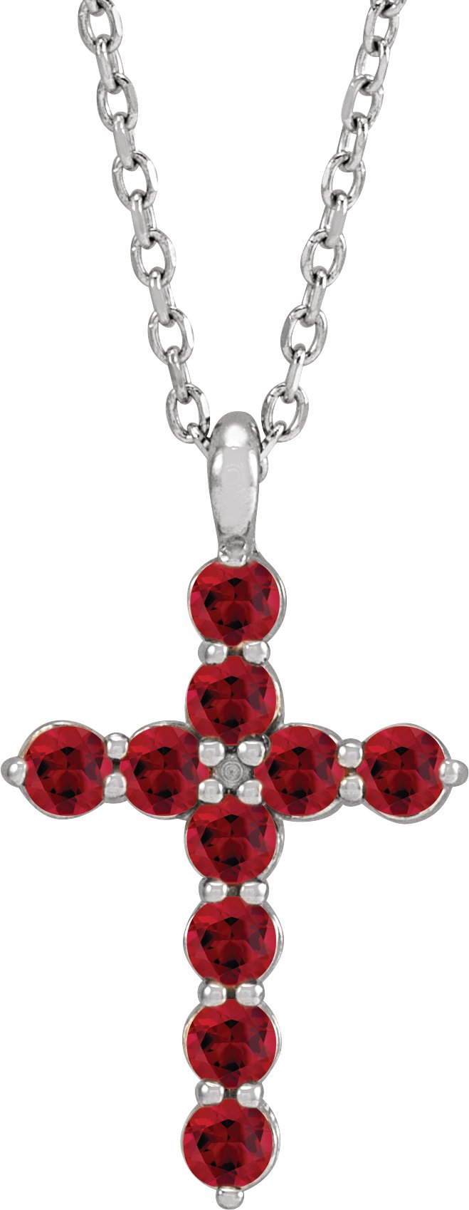 Accented Cross Necklace or Pendant