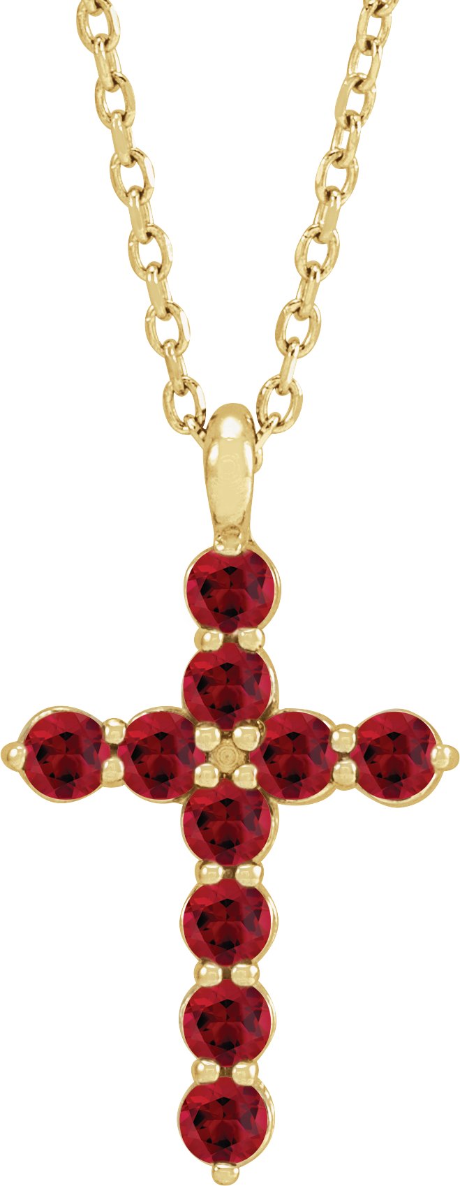Accented Cross Necklace or Pendant