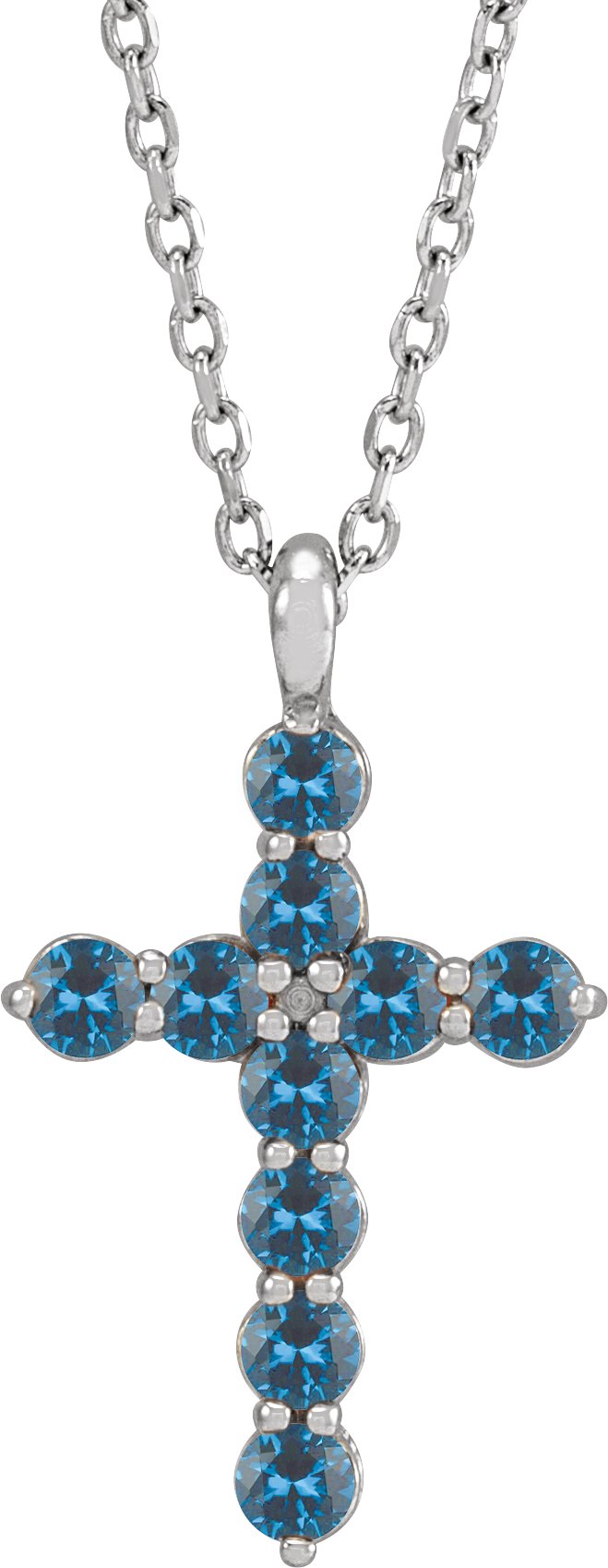 Accented Cross Necklace or Pendant