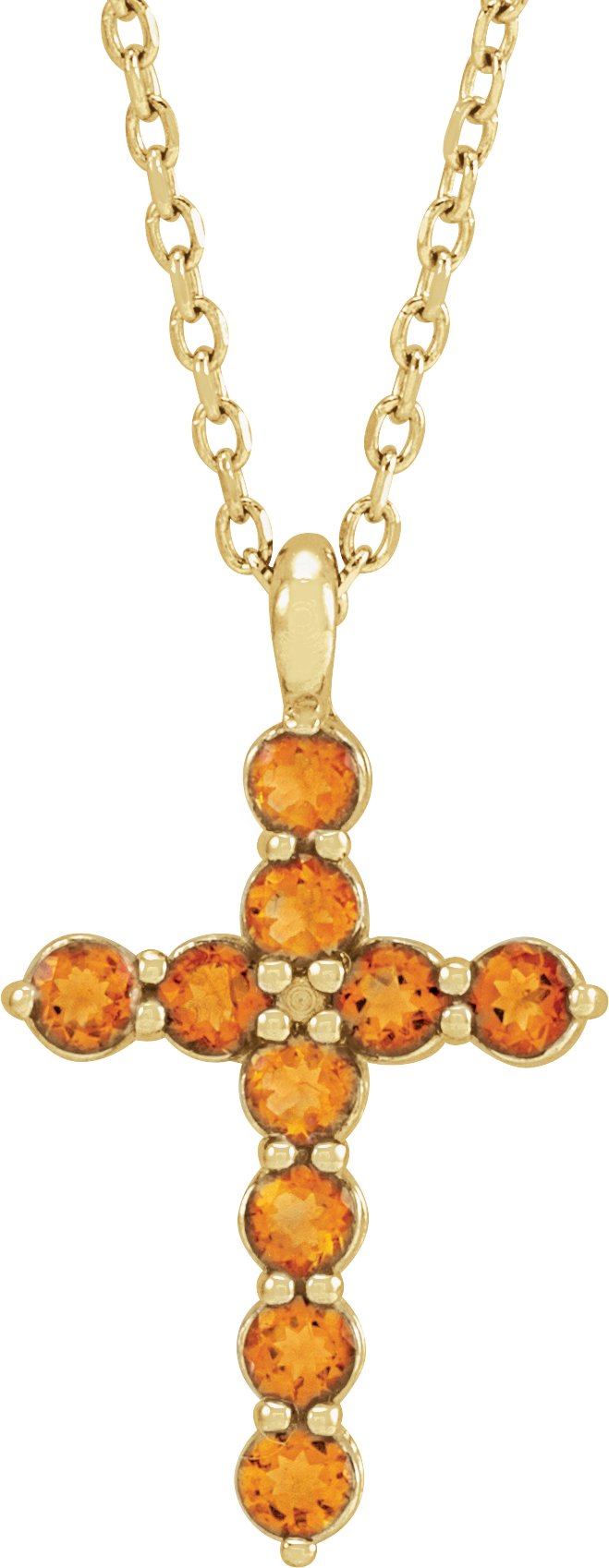 Accented Cross Necklace or Pendant
