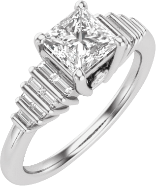 art deco engagement ring