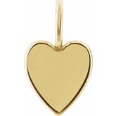 Engravable Heart Pendant