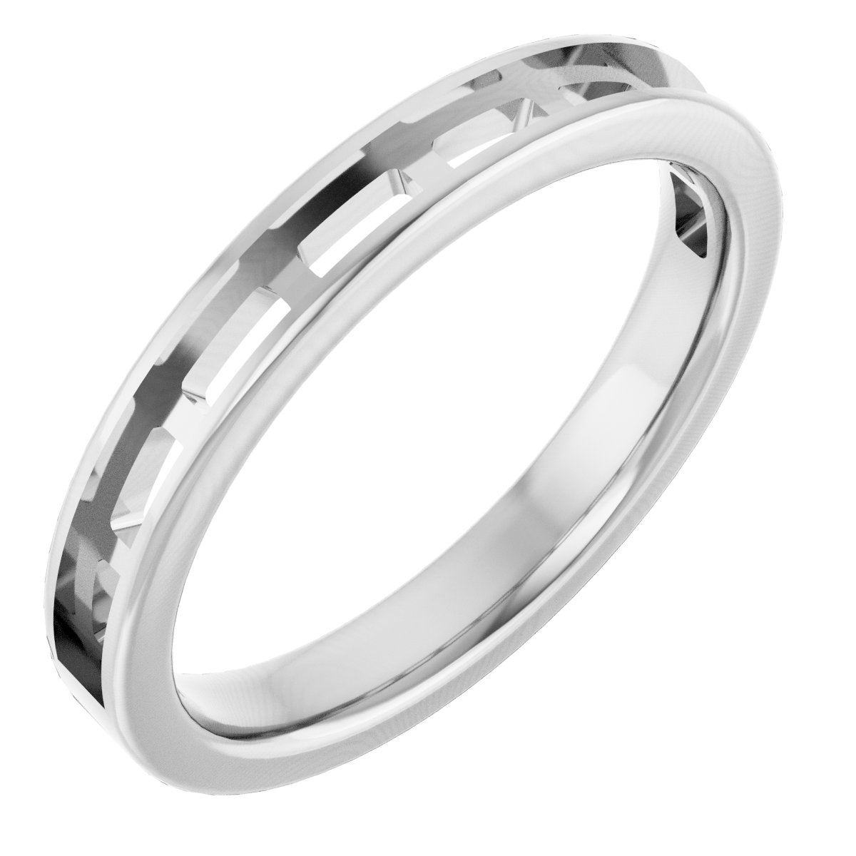 Straight Baguette Stackable Ring