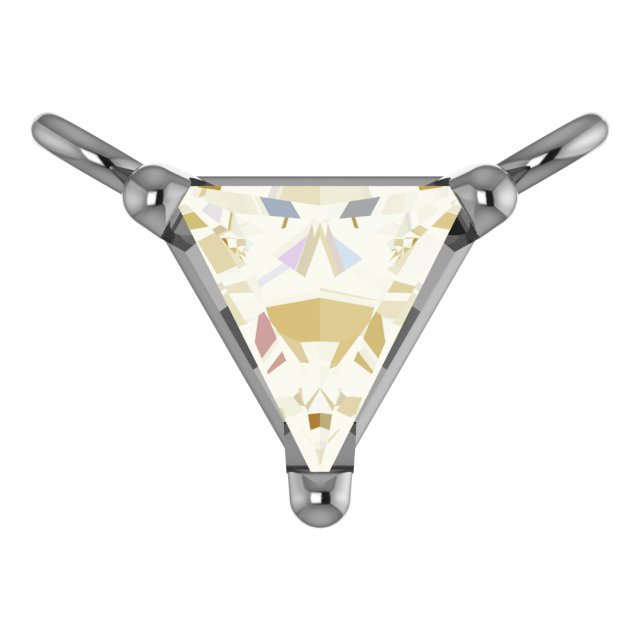 14K Yellow 1/6 CT Natural Diamond Necklace Center