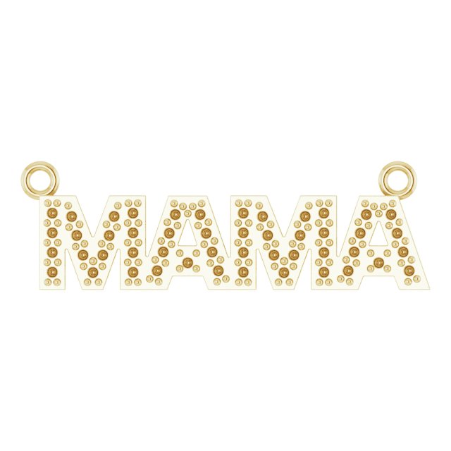 Accented "Mama" Necklace or Center