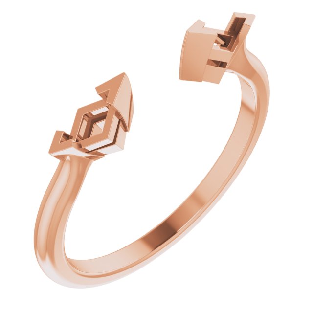 Lozenge Side-Stone Open Shank