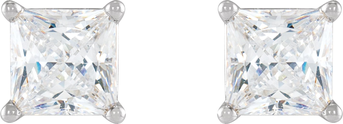 14K White 1/5 CTW Natural Diamond Earrings-2