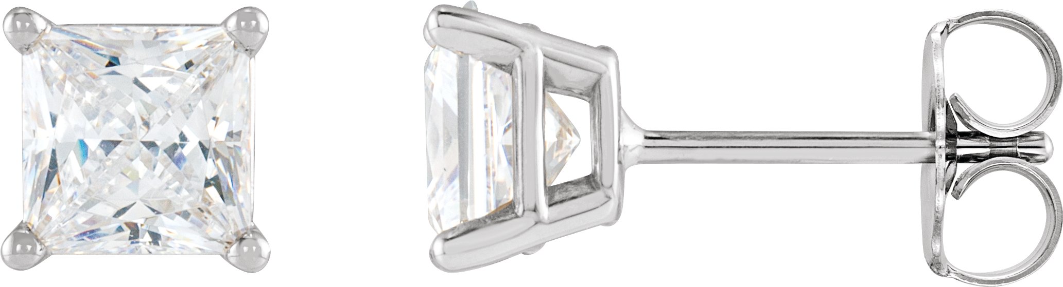 Platinum 1/2 CTW Natural Diamond Earrings