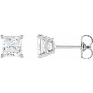 Platinum 5/8 CTW Natural Diamond Earrings