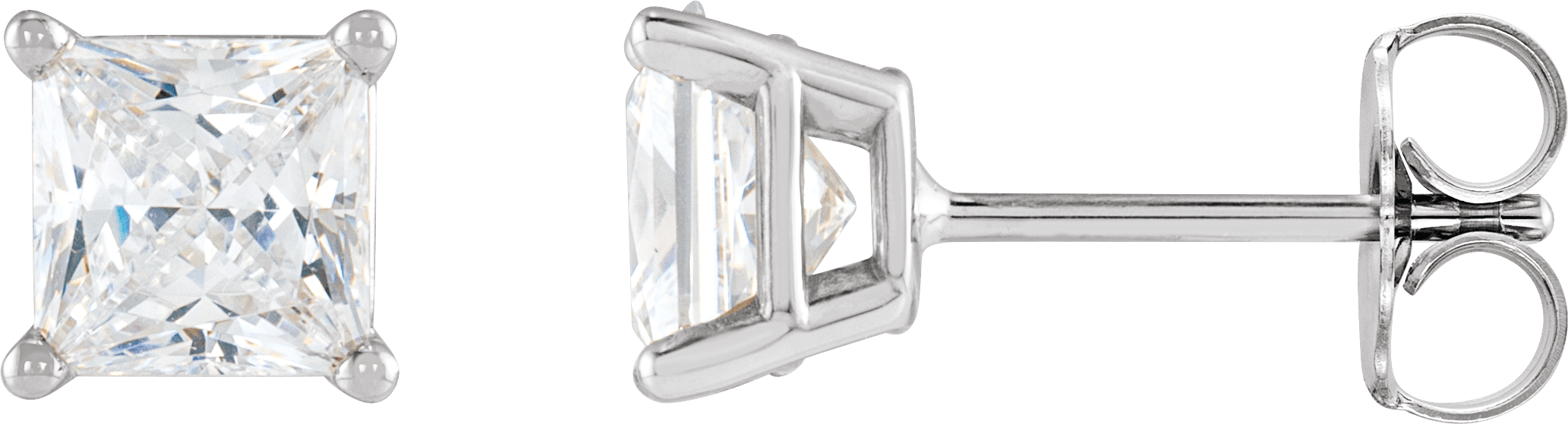 Square Diamond Earrings