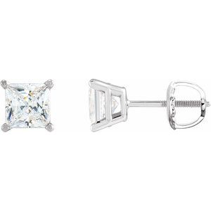 14K White 1/3 CTW Natural Diamond Earrings