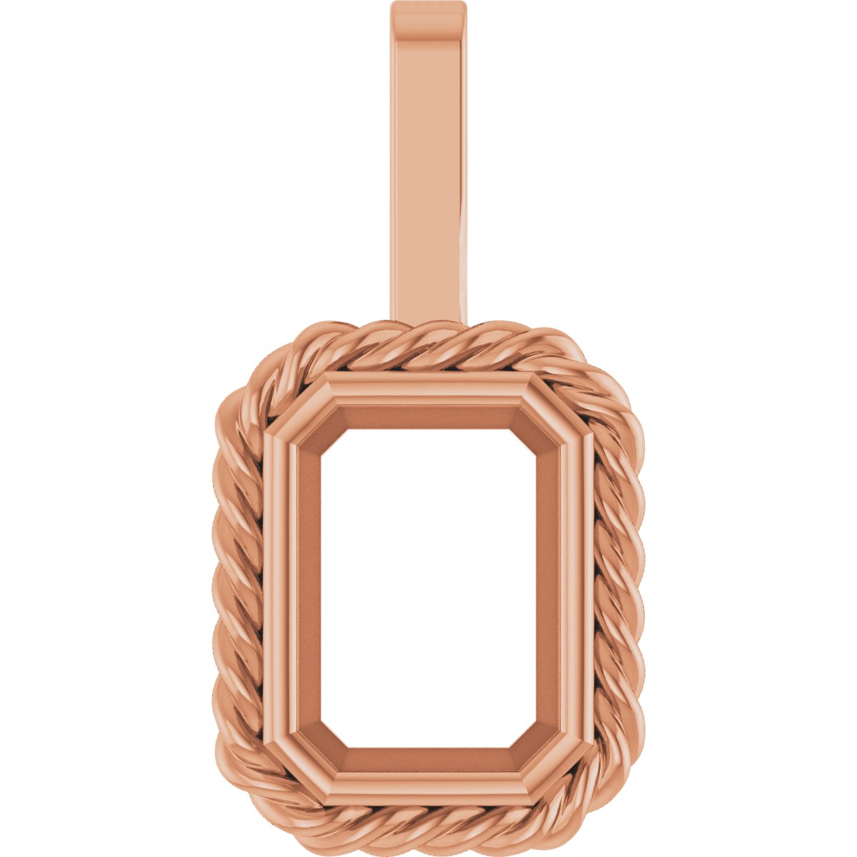 Emerald Bezel-Set Men's Pendant