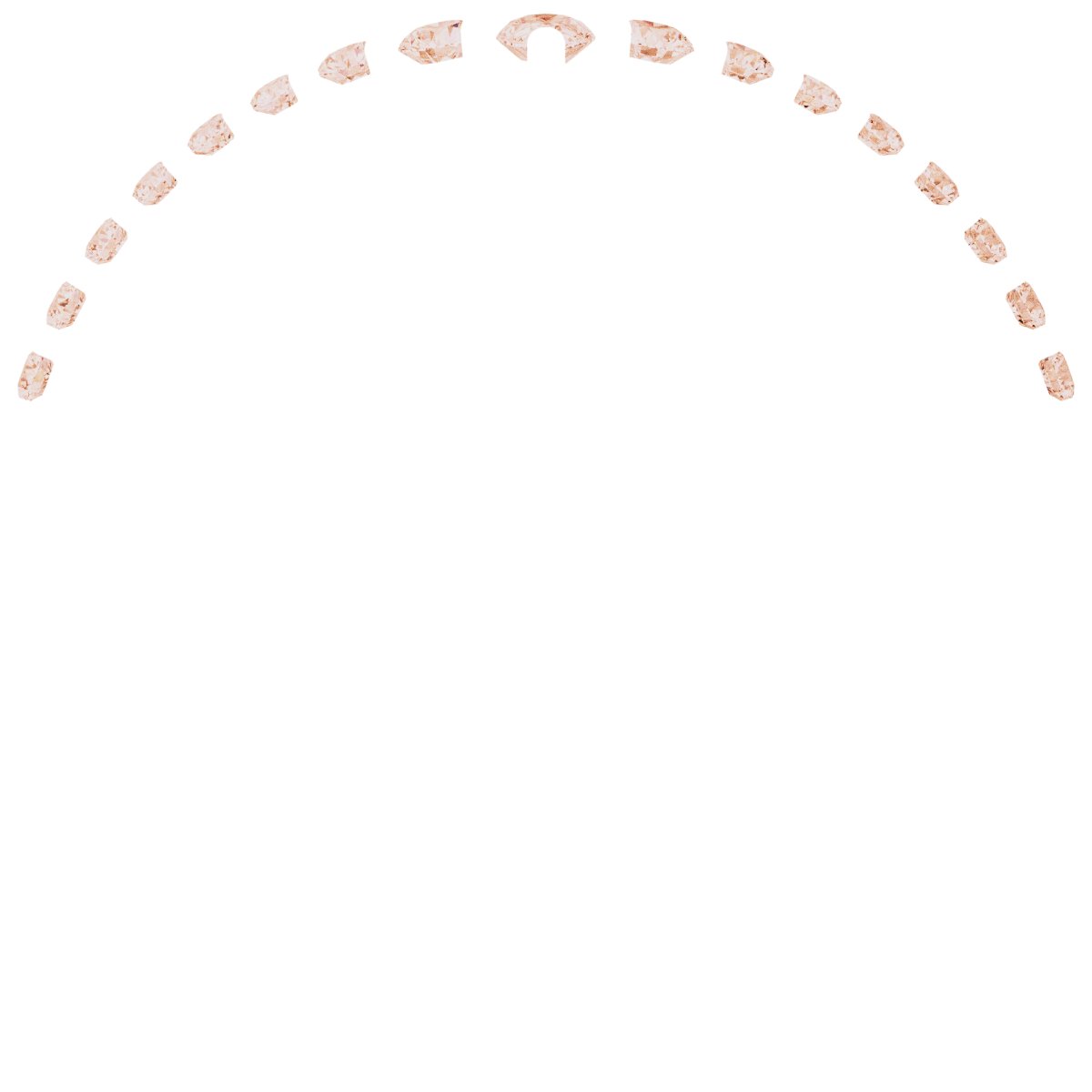 Alternative view of 1/4 CTW Natural Diamond Contour Band – 14K Rose Gold