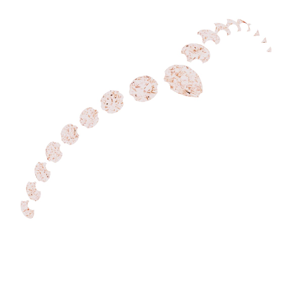 1/4 CTW Natural Diamond Contour Band – 14K Rose Gold