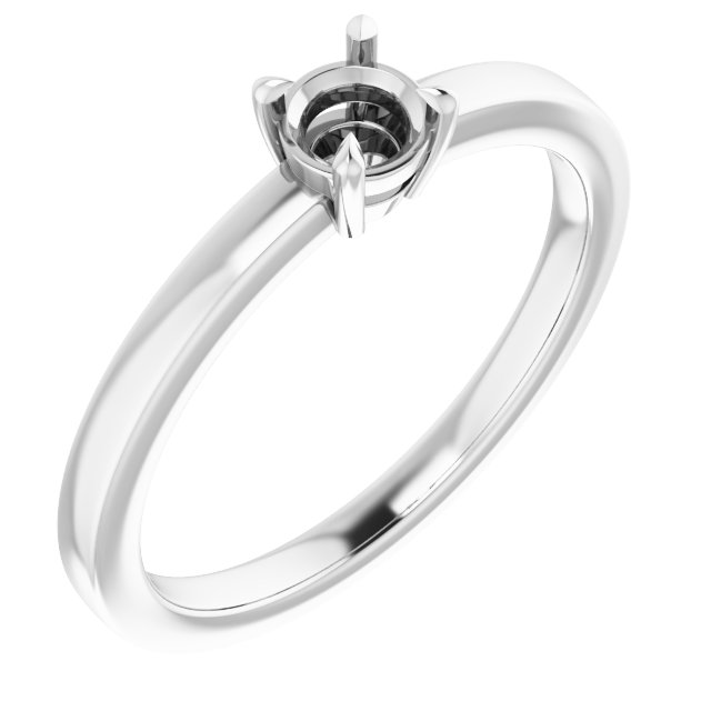 Claw-Prong Solitaire Engagement Ring