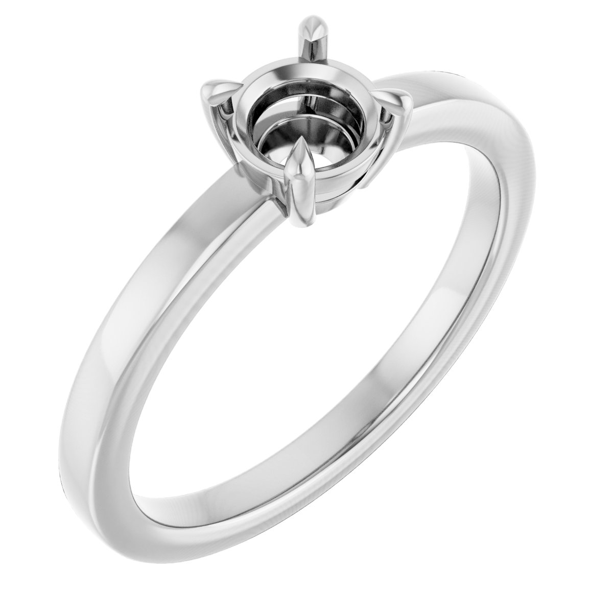 Claw-Prong Solitaire Engagement Ring